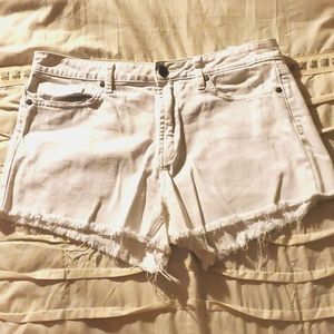 White Paige Jean shorts